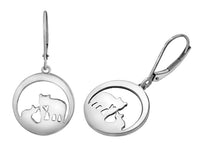 14k Canadian Gold Jeanie Bear Drop Earrings | Ethical Whistler Keepsake | Yellow, White & Two-Tone