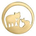 14k Canadian Gold Jeanie Bear Pendant - Medium