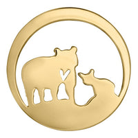 14k Canadian Gold Jeanie Bear Pendant | Medium | Whistler Wildlife Keepsake