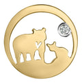 14k Canadian Gold Jeanie Bear Pendant with Canadian Diamond - Medium