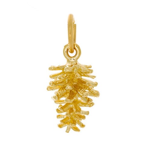 10k Yellow Gold Pine Cone Charm